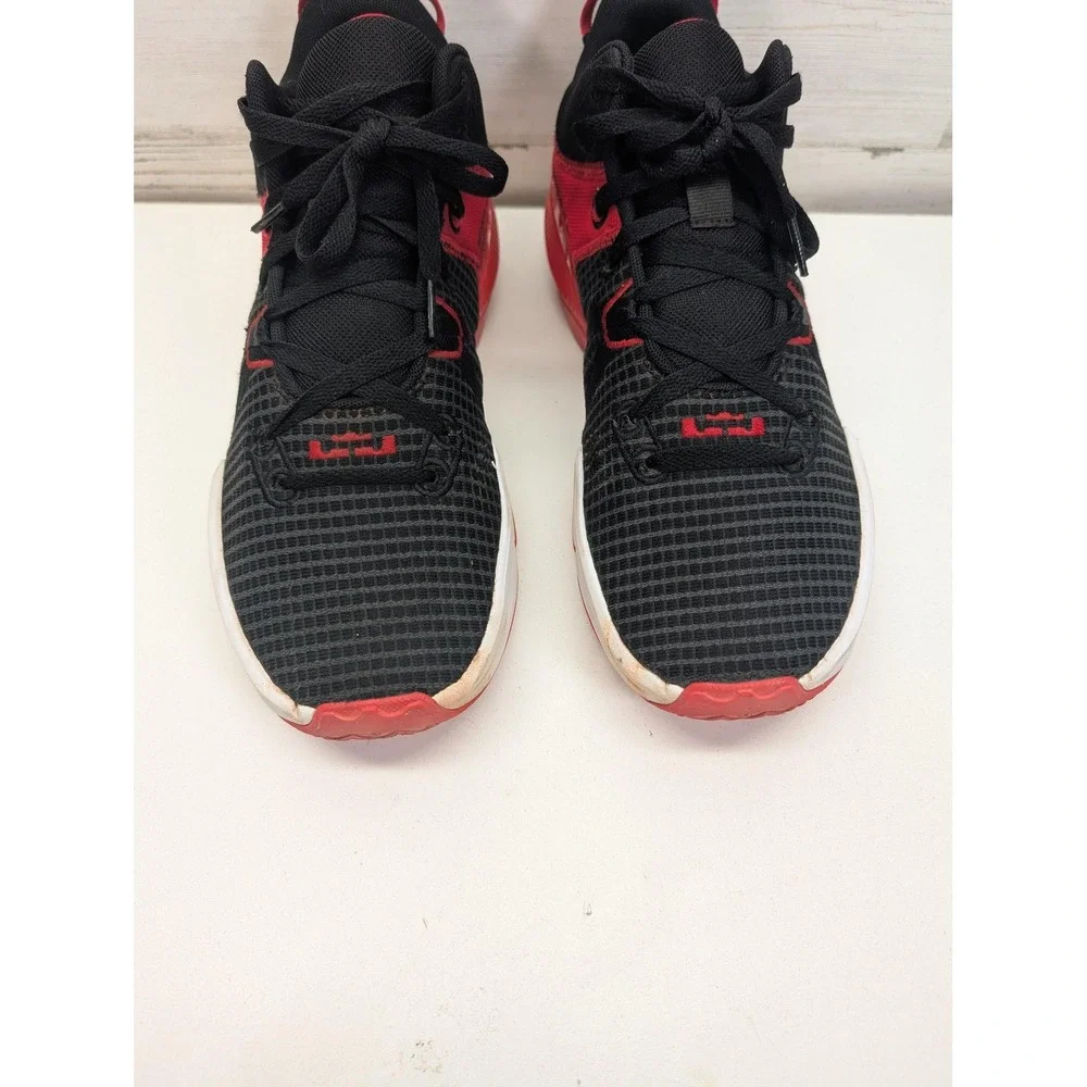 Nike LeBron Witness 7 Black University Red Basketball Shoes DM1123-005 Mens 10.5